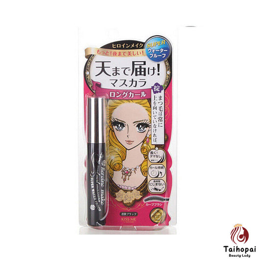 KISS ME Heroine超級防水卷翹睫毛膏(黑色)-粉紅色
