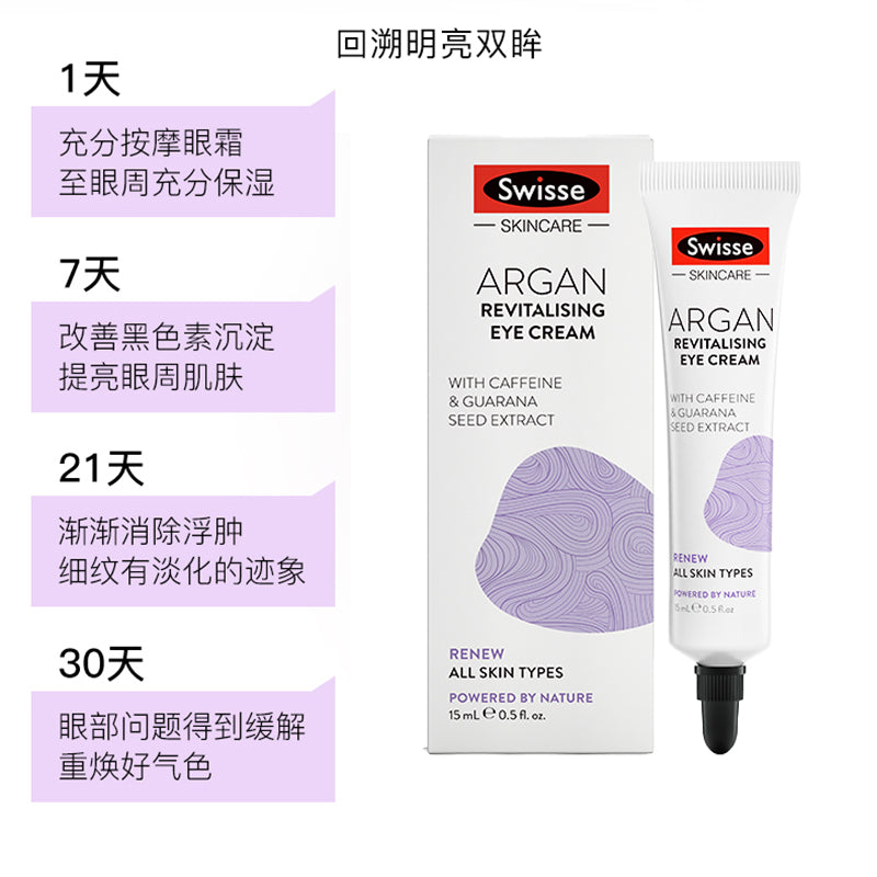 Swisse摩洛哥堅果抗衰老眼霜15ml Swisse摩洛哥堅果抗衰老眼霜15ml