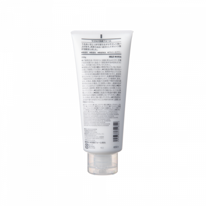 MUJI | 溫和洗面乳 200g MUJI | 溫和洗面乳 200g
