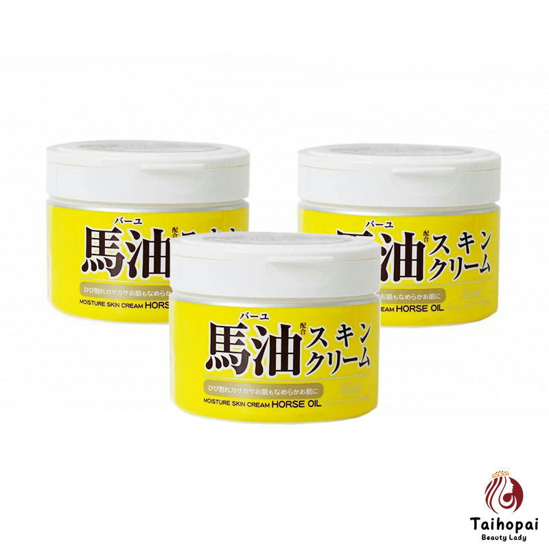 Loshi Horse Oil Moisturizing Skin Cream 220g x 3pcs
